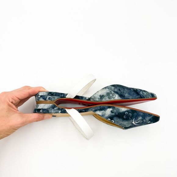 Christian Louboutin Choc Lock Pointed Toe Mules Flats EU 37 US 7 - Picture 8 of 13